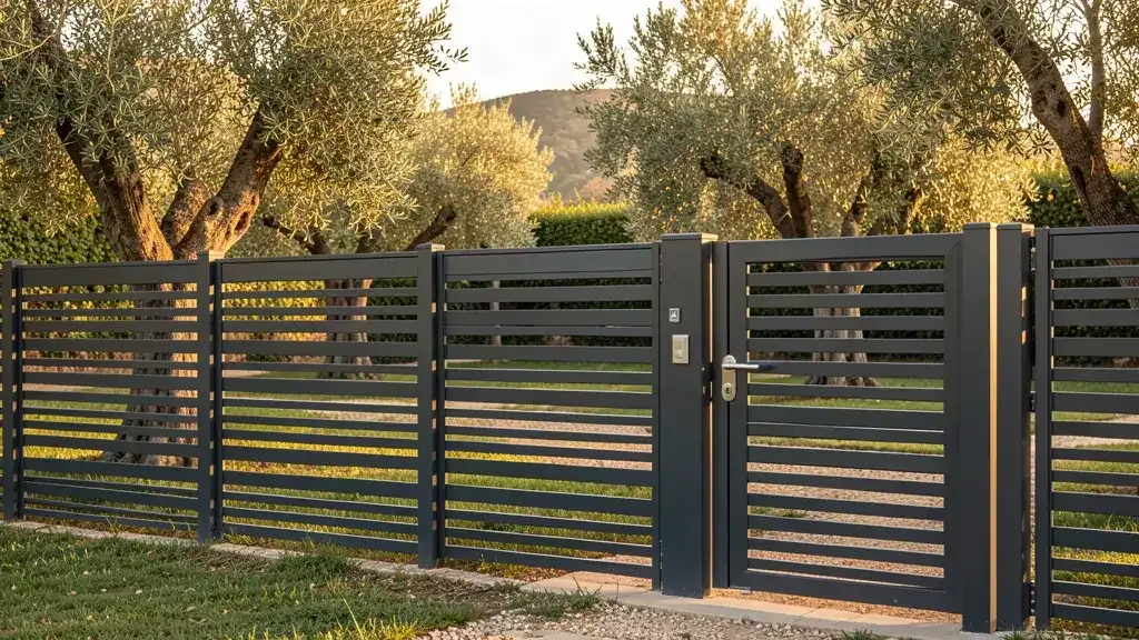 Portails & clôtures - chantier Profil dans le Vaucluse