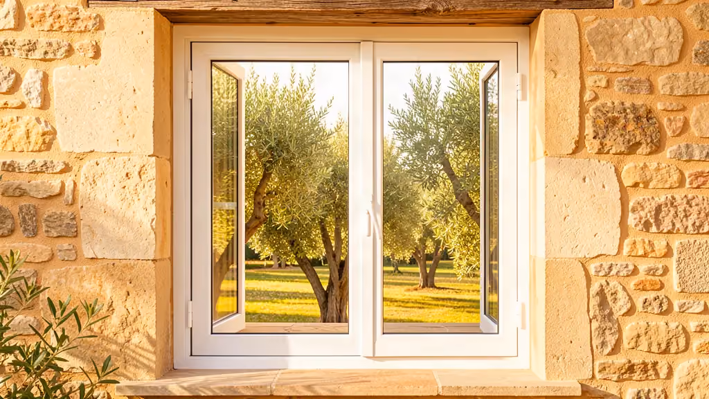 Illustration de fenêtres pvc et aluminium pour un projet de menuiserie